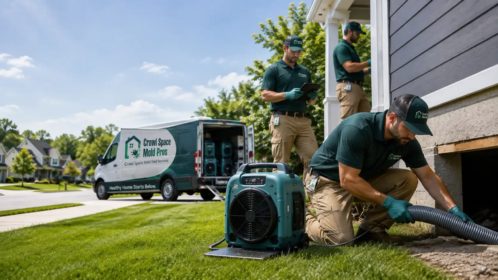 Crawl Space Mold Removal in Kawkawlin, MI
